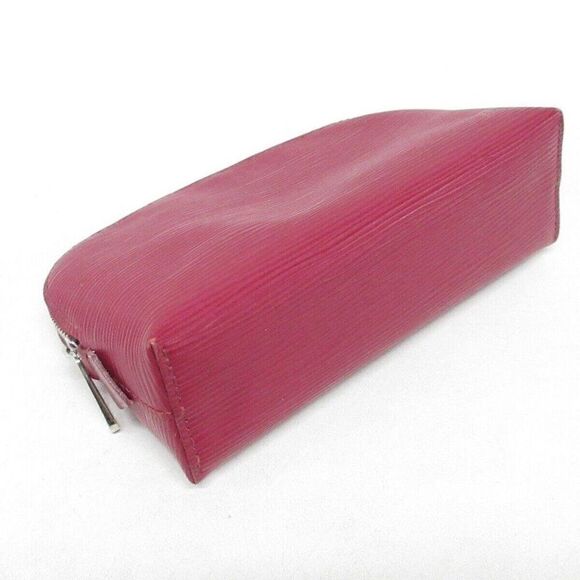 LOUIS VUITTON Pochette Cosmetic M40641 Fuchsia Epi SR4126 Women's Pouch - Picture 3 of 9